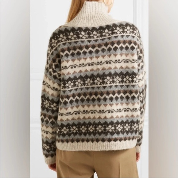 Nili Lotan Catalina Fair Aisle Turtleneck Sweater - Picture 6 of 11